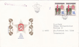 THE POLICE COVERS  FDC  CIRCULATED 1985Tchécoslovaquie - Storia Postale