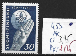 FINLANDE 453 ** Côte 3.75 € - Unused Stamps