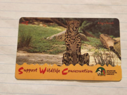 SINGAPORE-(94SIGD-o/a)-King Cheetah-(237)($20)(94SIGD-085701)(tirage-180.000)(1/97)-used Card+1card Prepiad Free - Singapore