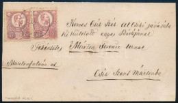 1871 2. Súlyfokozatú Levél Réznyomat 2 X 5kr Bérmentesítéssel (korai 1871-es) "MAROS-VÁSÁRHELY" - "CSÍK-SZENT-MARTON" - Other & Unclassified