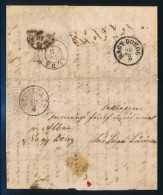 1855 6kr Levélen Kolera Tartalommal / On Cover With Content About Cholera "KECSKEMÉT" - Nagydorog - Other & Unclassified