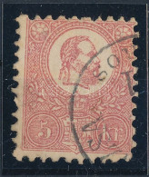 O 1871 Kőnyomat 5kr "(NAGYKANI)ZSA (VÁ)ROS" (elvékonyodás / Thin Paper) - Sonstige & Ohne Zuordnung