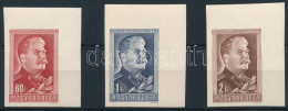 ** 1949/1950 Sztálin (I.) ívsarki Vágott Sor (3.000) - Other & Unclassified