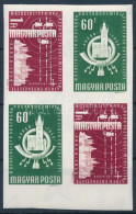 ** 1958 A Szocialista Országok Postaügyi Minisztereinek értekezlete (I.) - Prága ívszéli Vágott Sor Négyestömbben (6.000 - Sonstige & Ohne Zuordnung