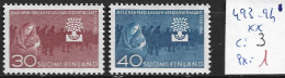 FINLANDE 493-94 ** Côte 3 € - Réfugiés