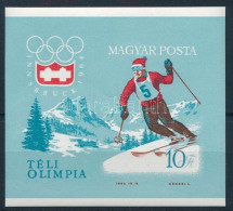 ** 1964 Téli Olimpia (II.) - Innsbruck Vágott Blokk (6.000) - Other & Unclassified