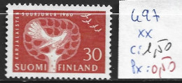 FINLANDE 497 ** Côte 1.50 € - Unused Stamps