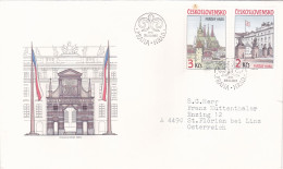 ARHITECTURE  COVERS  FDC  CIRCULATED 1985Tchécoslovaquie - Covers & Documents