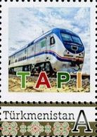 Turkmenistan 2017 - 2018, Afganistan, Pakistan, India, Train, TAPI, 1v - Turkmenistán