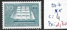 FINLANDE 507 ** Côte 4 € - Neufs