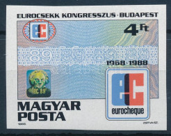 ** 1988 Eurocsekk Kongresszus Vágott Bélyeg - Altri & Non Classificati