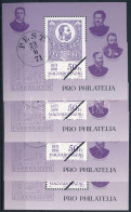 1991 4 Db Pro Philatelia MINTA / SPECIMEN Blokk (10.000) - Other & Unclassified