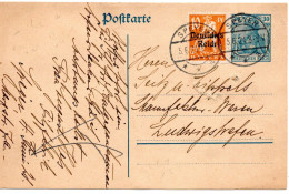 61710 - Deutsches Reich - 1921 - 30Pfg Germania GAKte M ZusFrankatur SPEYER -> Ludwigshafen - Storia Postale