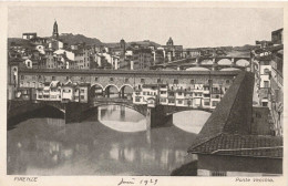 ITALIE - Firenze - Ponte Vecchio - Carte Postale Ancienne - Firenze