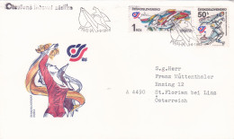 SPORTS COVERS  FDC  CIRCULATED 1985Tchécoslovaquie - Brieven En Documenten