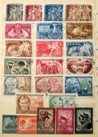 O 1945-1963 Gyűjtemény Kezdemény 2 Db 10 Lapos Közepes Schaubek Berakóban - Autres & Non Classés