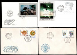 1982-1990 Vágott Sorok és Blokkok 20 Db FDC-n (ca. 100.000) / 20 FDC's With Imperforate Stamps From 1982 To 1990 - Sonstige & Ohne Zuordnung