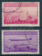 O Liechtenstein 1936 Zeppelin Mi 149-150 (Mi EUR 250,-) - Other & Unclassified