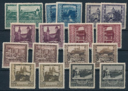 * Ausztria 1923 2 X Mi 433-441 (*Mi EUR 150,-) (1000Kr Lyuk / Hole) - Sonstige & Ohne Zuordnung