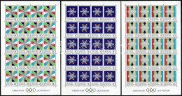 ** Liechtenstein 1983 Téli Olimpia Kisív Sor Mi 834-836 (Mi EUR 100.-) (apró Sarokhiba / Corner Damage) - Other & Unclassified