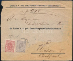 Románia 1901 DDSG Hajóposta Levél Bécsbe - Other & Unclassified