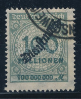O Deutsches Reich 1923 Dienstmarke (Hivatalos) Mi 82 (Mi EUR 200,-) - Other & Unclassified