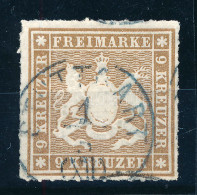 O Német államok - Württemberg 1865 Mi 33 B Heinrich BPP Vizsgálójellel (Mi EUR 150,-) - Other & Unclassified