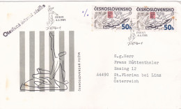 SPORTS  COVERS  FDC  CIRCULATED 1985Tchécoslovaquie - Lettres & Documents