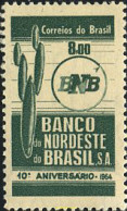 339727 HINGED BRASIL 1964 10 ANIVERSARIO DE LA BANCA DEL NORD - ESTE - Unused Stamps