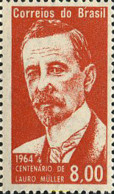 170259 MNH BRASIL 1964 CENTENARIO DEL NACIMIENTO DEL HOMBRE DEL ESTADO LAURO MULLER - Unused Stamps