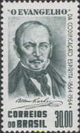 170289 MNH BRASIL 1964 CENTENARIO DE LA CODIFICACION DE ESPIRITISMO DE ALLAN KARDEC - Unused Stamps