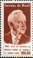 170294 MNH BRASIL 1964 VISITA DEL PRESIDENTE DE ALEMANIA FEDERAL FEDERALE HEINRICH LUBKE - Unused Stamps