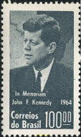 170333 MNH BRASIL 1964 ANIVERSARIO DE LA MUERTE DEL PRESIDENTE KENNEDY - Unused Stamps