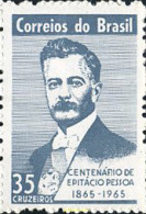 170382 MNH BRASIL 1965 CENTENARIO DEL NACIMIENTO DEL PRESIDENTE EPITACIO PESSOA - Unused Stamps