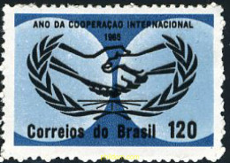 170395 MNH BRASIL 1965 AÑO DE LA COOPERACION INTERNACIONAL Y 20 ANIVERSARIO DE LAS NACIONES UNIDAS - Unused Stamps