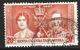 KENYA OUGANDA TANGANYIKA. N°48 Oblitéré De 1937. Couronnement De George VI. - Kenya, Uganda & Tanganyika