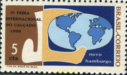 170924 MNH BRASIL 1969 4 FERIA INTERNACIONAL DEL CALZADO EN NUEVO HAMBURGO - Ungebraucht