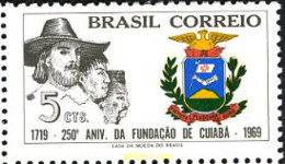 170930 MNH BRASIL 1969 250 ANIVERSARIO DE LA CIUDAD DE CUIABA - Ungebraucht