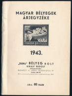 Duna Bélyegbolt Bélyegárjegyzéke 1943 - Sonstige & Ohne Zuordnung