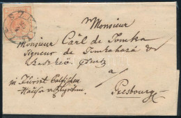 ~1853 3kr Levélen / On Cover "SZENICZ" - Presburg - Other & Unclassified