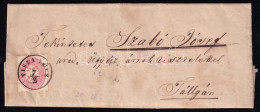 1864 5kr Levélen "TISZA-LÚCZ" - Tállya - Otros & Sin Clasificación