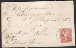 1872 Réznyomat 5kr Levélen "DEWA" -"WIEN" - Other & Unclassified