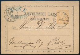 1873 2kr Díjjegyes Levelezőlap "EGER / HEVES. M." - Altri & Non Classificati