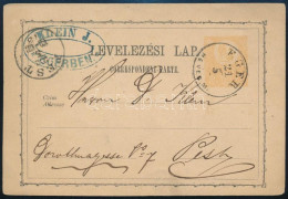 1873 2kr Díjjegyes Levelezőlap "EGER / HEVES. M." - Otros & Sin Clasificación