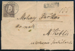 1874 Réznyomat 15kr Elfogazva Ajánlott Levélen "MAROS-VÁSÁRHELY" - Otros & Sin Clasificación