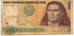 PERU P134a 500 INTIS 1.3.1985  #A/B FINE - Perù