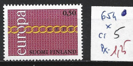 FINLANDE 654 * Côte 5 € - Neufs