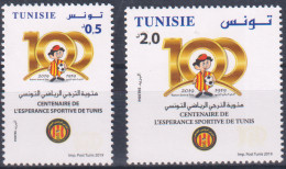 2019- Tunisie- Centenaire De L'Esperance Sportive De Tunis- Football- Série Complete Set 2v.MNH***** - Berühmte Teams