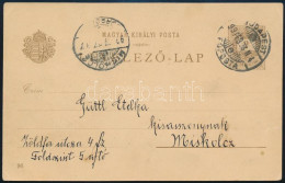 1899 2kr Díjjegyes Millenniumi Képeslap (Várak) "BUDAPEST" - "MISKOLCZ" - Sonstige & Ohne Zuordnung
