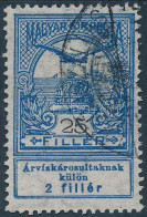 O 1913 Árvíz I. 25f Hiányos értékjelzéssel - Other & Unclassified